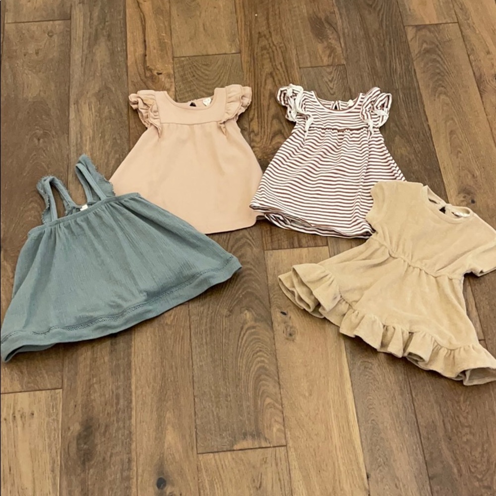 (4) EUC Quincy Mae Dresses size 6-12M